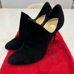 Christian Louboutin Black Suede Women's Heels